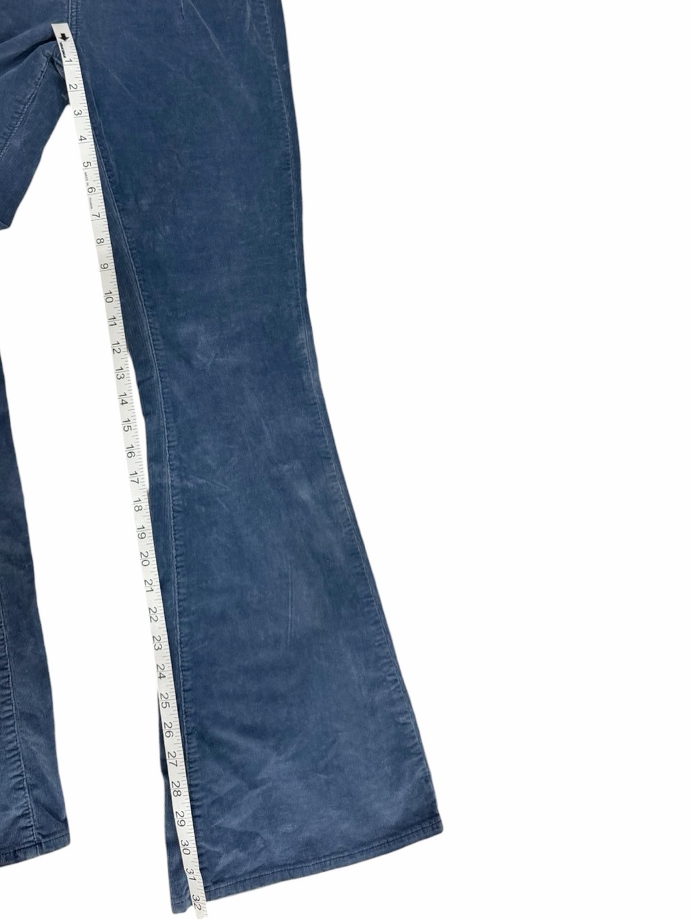 Free People We The Free Jayde Flare Corduroy Pants Slate Blue Size 29 - Picture 10 of 11